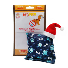 NOPEE dog-marking-bag blue-bones-packaging demonstrates a long-lasting deterrent for homes.