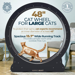 Nordic Beast wheel shows two large cats running side by side on the wide surface.