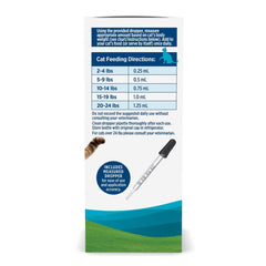 Nordic Naturals Omega-3 para gatos, etiqueta Sin OGM, compromiso con ingredientes puros.