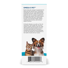 Nordic Naturals Omega-3 Pet pouring onto pet food for seamless serving.