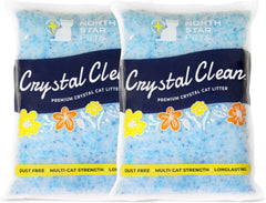 North Star Pets Crystal Clean bags front showing pre-portioned litter for easy handling