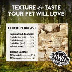 Northwest Naturals bite-sized chicken treats suitable for dogs and cats
