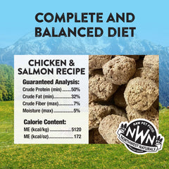 Northwest Naturals bite-sized nuggets in a bowl, ideal for training or meals.
