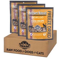 Northwest Naturals freeze-dried duck cat bites—high-protein, grain-free nutrition for cats