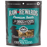 Northwest Naturals Raw Rewards chicken neck whole-neck package, a simple single-ingredient reward for pets.
