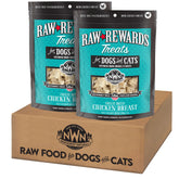 Northwest Naturals Raw Rewards freeze-dried chicken treats packaging for easy storage