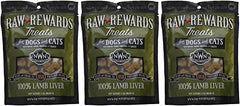Northwest Naturals Raw Rewards lamb liver training treats shown for quick rewards.