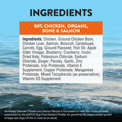 Northwest Naturals travel-packaging opened for on-the-go feeding.