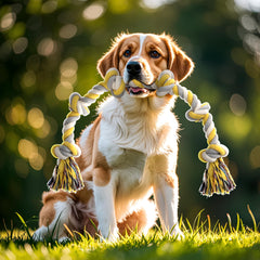 Norvy XXL 6-Knot Rope Toy heavy-duty weight and thickness near 1.8 pounds