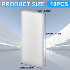 Nosiny filter foam pad in-tank fit demonstrates space-efficient filtration.