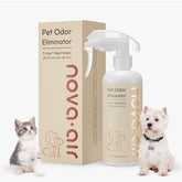 Nova-air Pet Odor Eliminator Spray bottle for quick pet odor relief in any room.