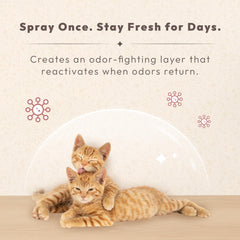 Nova-air Ti-Oxy technology close-up shows odor-molecule breakdown for deeper freshness.