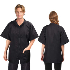 Noverlife pet grooming jacket front zipper for easy wear during grooming sessions