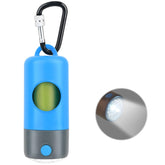 Novkin rechargeable poop bag dispenser with LED flashlight improves nighttime visibility on dog walks.