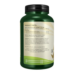 NOW Pets omega-3 anchors sardine sources graphic emphasizes sustainable ingredients.