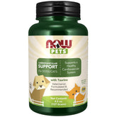 NOW Pets cardiovascular-support bottle shows convenient powder for daily heart health support