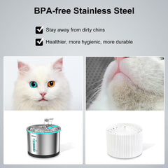 NPET WF210 visible window displays water level for timely refills