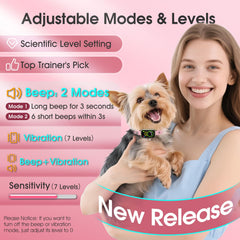 NQQHNN 1S stop barking collar beep-vibration indicator signals humane correction