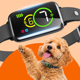 NQQHNN 1S Stop Bark Collar closeup showing slim, lightweight design for gentle correction