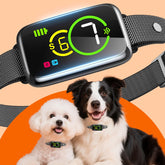 NQQHNN 1S Stop Barking Collar front view shows sleek, lightweight design for everyday wear.