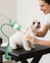 NRYDEPET 2-in-1 dryer worn around the neck for hands-free grooming.