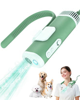 NRYDEPET hands-free dryer with neck-strap for convenient grooming.