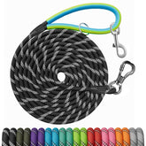 NTR dog leash with dual swivel hooks for confident recall training outdoors.