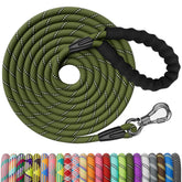 NTR heavy duty dog leash with lockable bone-shaped hook for secure 360-degree rotation during walks.