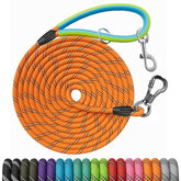 NTR 30ft puppy leash with two swivel hooks enables hands-free training
