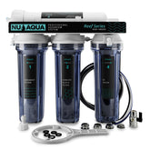 NU Aqua RODI system front view with four-stage filtration for clean aquarium water