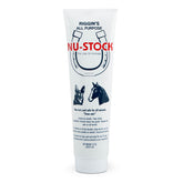 Nu-Stock Wound Cream label closeup showing non-toxic safety for all animals.