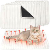 Nuanchu 4-pack self-warming cat bed pack shot demonstrates warmth without electricity.