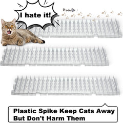 Nuanchu cat deterrent mats in clear design for discreet window use.