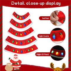 Nuihoil dog holiday costume worn model for Christmas events