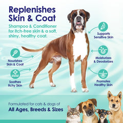 NuLife Natural Pet Health hypoallergenic formula supports calm coat care for allergy-prone dogs
