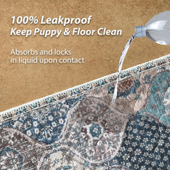 nunubaby washable pee pad non-slip back keeps surfaces safe.