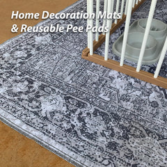 Nunubaby washable pee pad with non-slip backing keeps mats in place for mess-free homes.