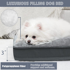 NUPIDA dog bed with non-slip bottom to prevent shifting during crate time