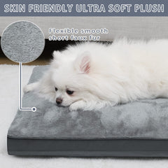 NUPIDA bed shows removable washable cover for easy cleanup after muddy play