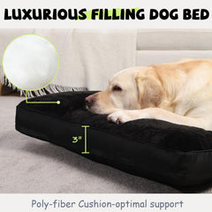 NUPIDA dog crate bed removable cover closeup shows machine-washable convenience.