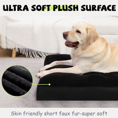 NUPIDA dog crate bed soft surface closeup emphasizes plush velvet for calm naps.
