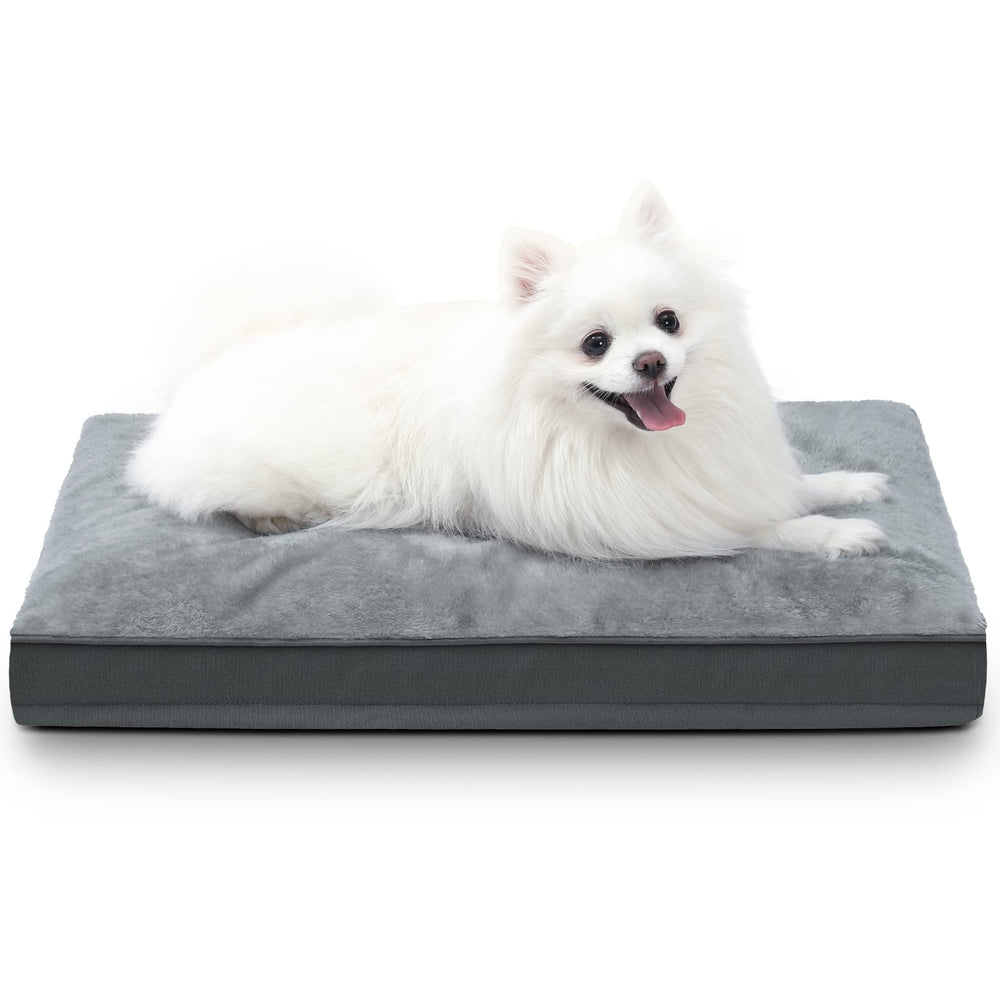 NUPIDA dog crate bed with waterproof deluxe plush surface for calm naps