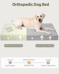NUPIDA orthopedic egg-crate foam provides supportive comfort and airflow.