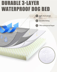 NUPIDA orthopedic dog bed XL non-slip base keeps sleeping surface steady.