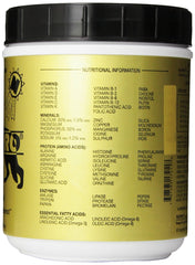 Nupro dog supplement scoop demonstrates weight-based dosage for pets.