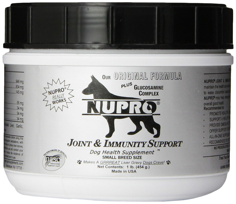 Nupro Joint Support 1lb bottle ready for home use and easy administration