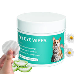Nurhome dog eye wipes packaging shows a 100-count pack for on-the-go cleaning.