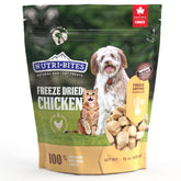 Nutri Bites freeze-dried chicken treats bulk pouch front for convenient protein on the go