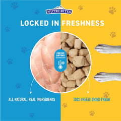 Nutri Bites treats with simple ingredients for dog licking and chewing
