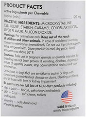 Nutri-Vet Aspirin for Dogs 2-pack bundle image conveys value and convenient dosing.